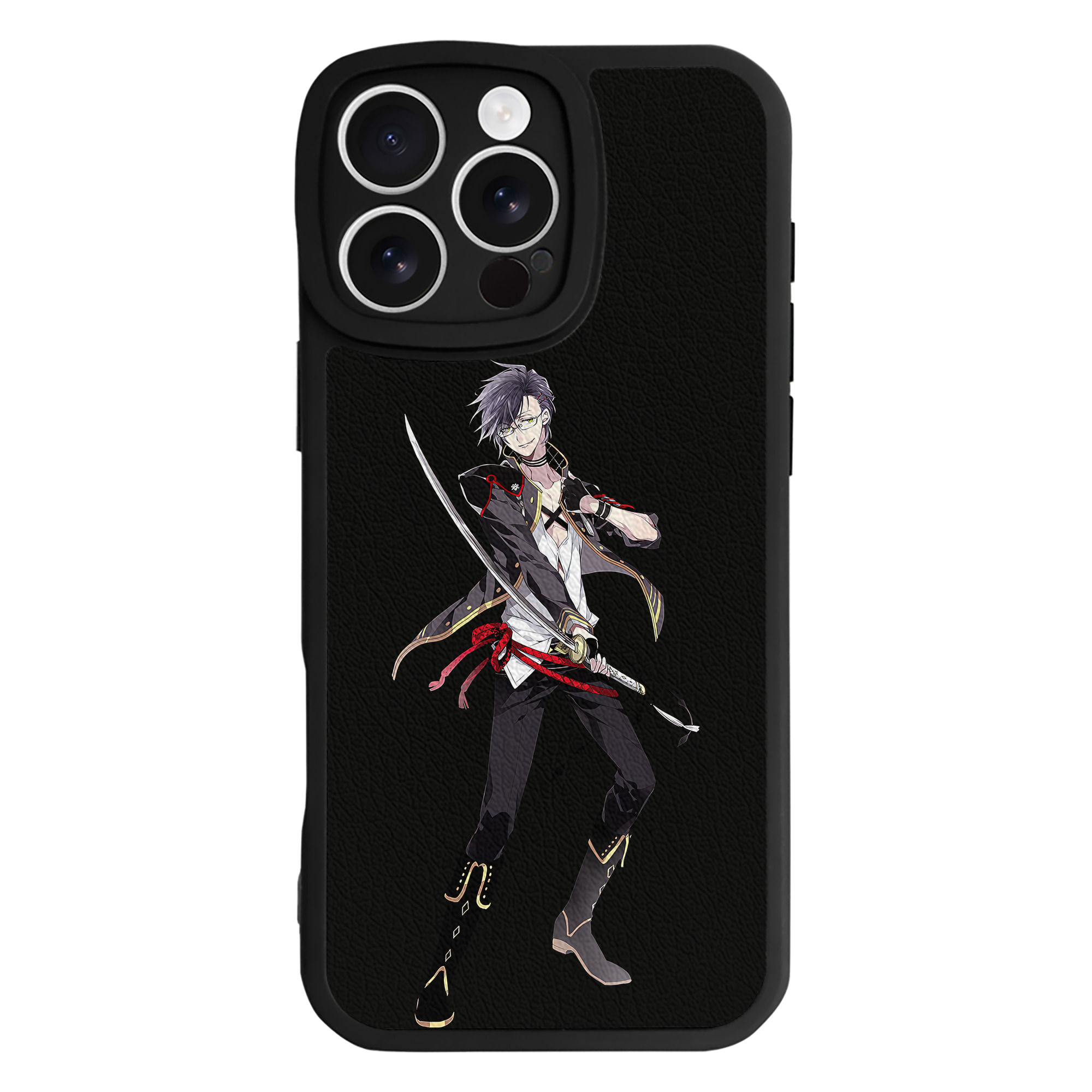 （画像用） 刀剣乱舞 Touken Ranbu 【iPhone 16シリーズ対応】シリコンスマホケース（レザー調） 材質：シリコン